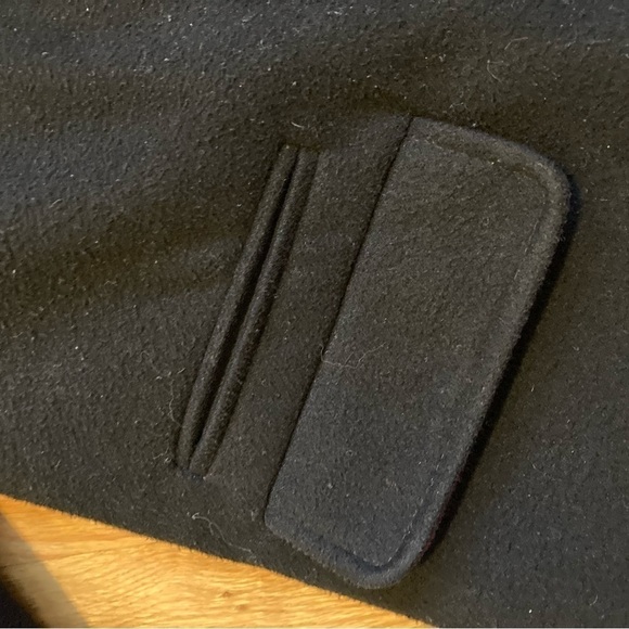 TOPSHOP black fitted winter coat with zip. - Picture 2 of 7